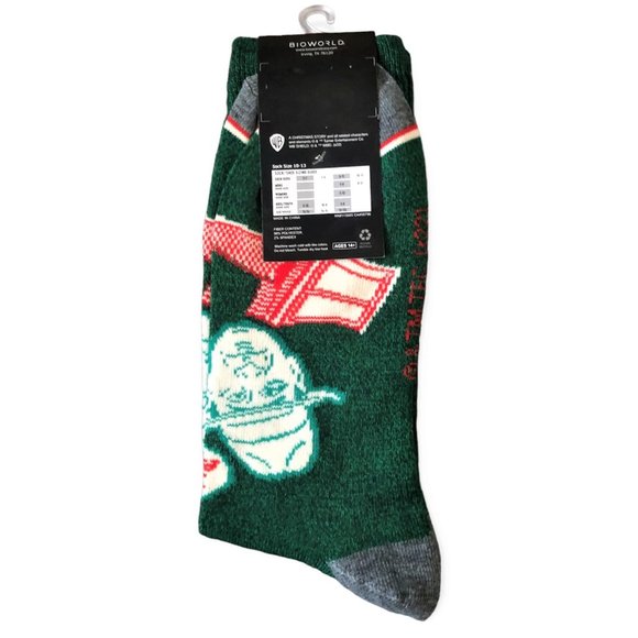 Boiworld A Christmas Story Major Award Leg Lamp Men's Crew Socks 8-12 NWT - Picture 3 of 3